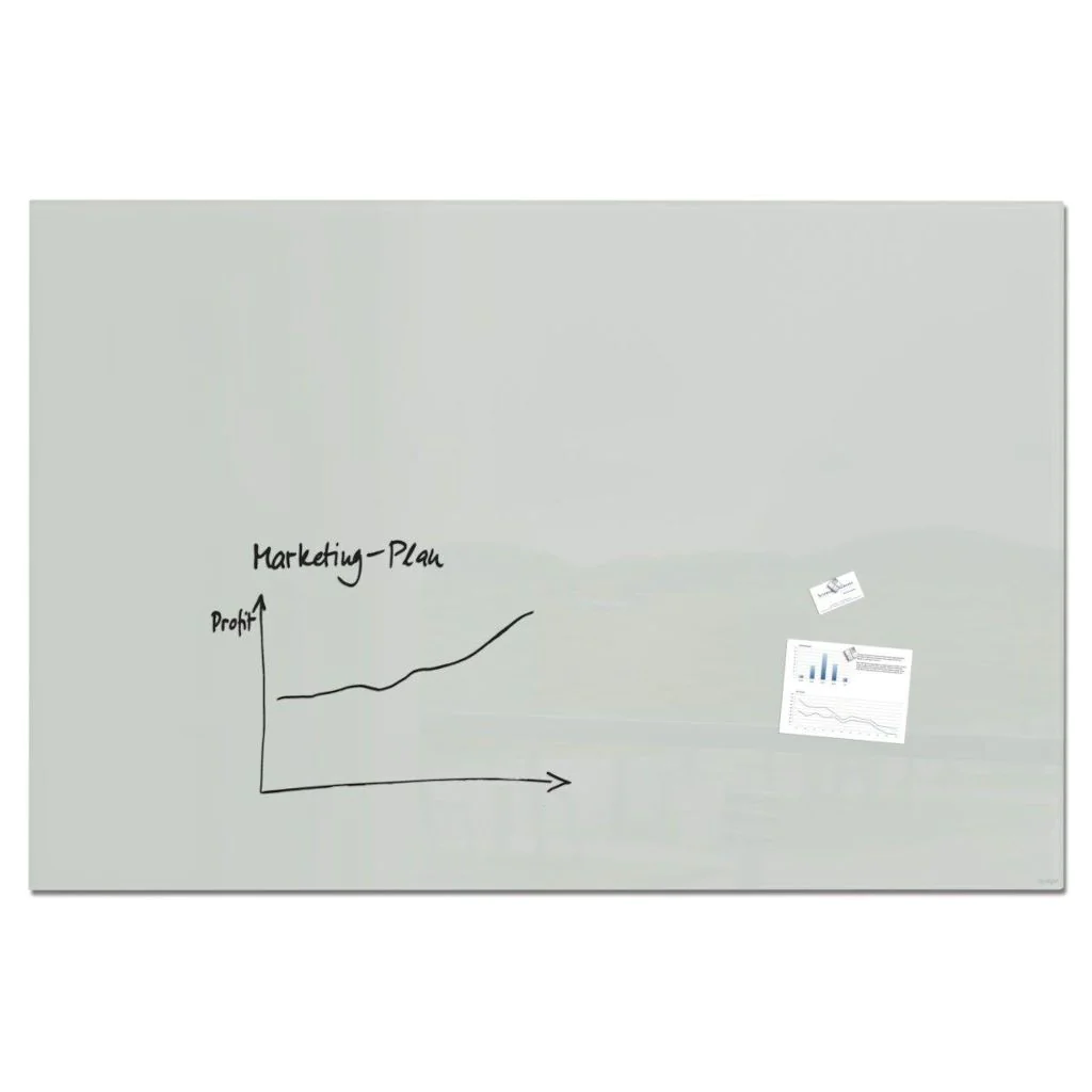 Glas-Whiteboard Artverum 180 x 120 x 1,8 cm - Grau von Sigel - Produktbild 7 von 7