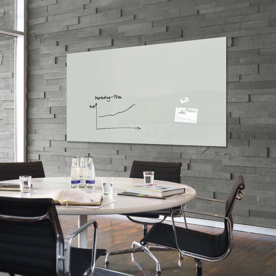 Glas-Whiteboard Artverum 180 x 120 x 1,8 cm - Grau von Sigel - Produktbild 1 von 7