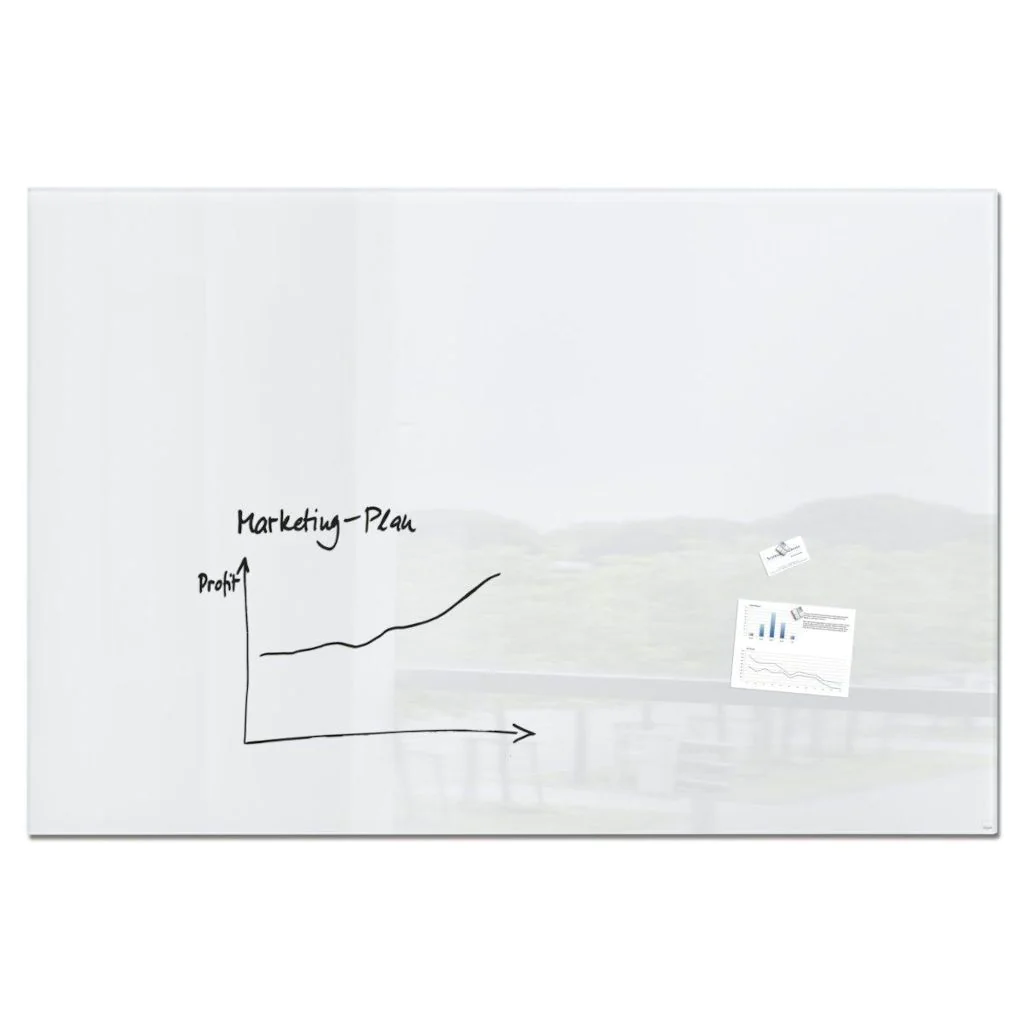 Glas-Whiteboard Artverum 180 x 120 x 1,8 cm - Super-Weiß von Sigel - Produktbild 8 von 8