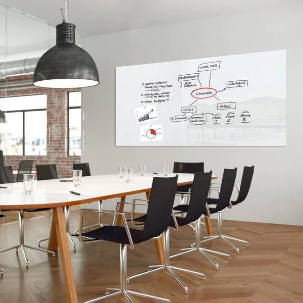 Glas-Whiteboard Artverum 240 x 120 x 1,8 cm - Super-Weiß von Sigel - Produktbild 6 von 9