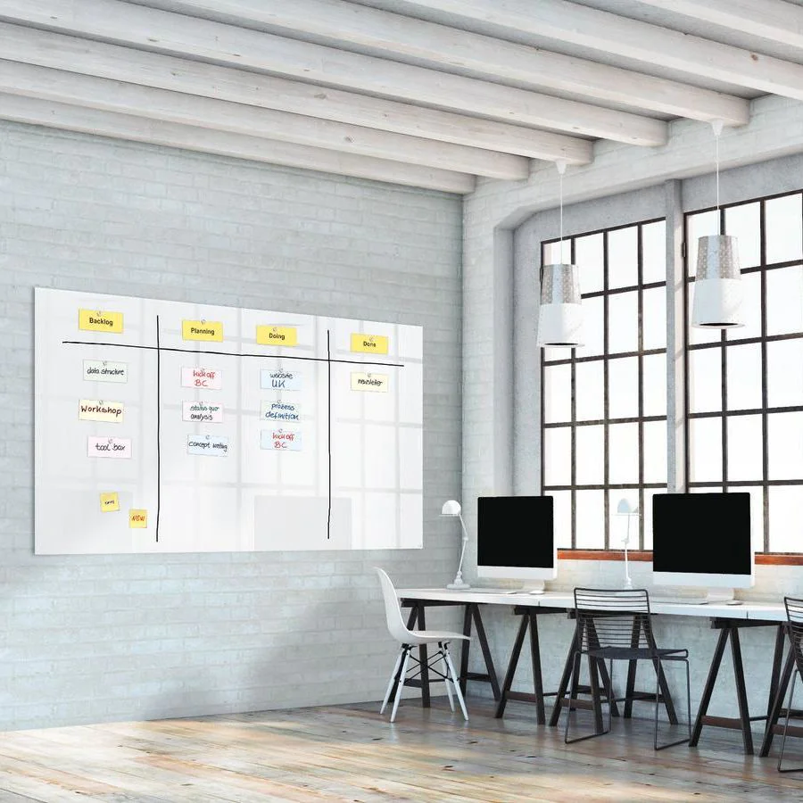 Glas-Whiteboard Artverum 240 x 120 x 1,8 cm - Super-Weiß von Sigel - Produktbild 7 von 9