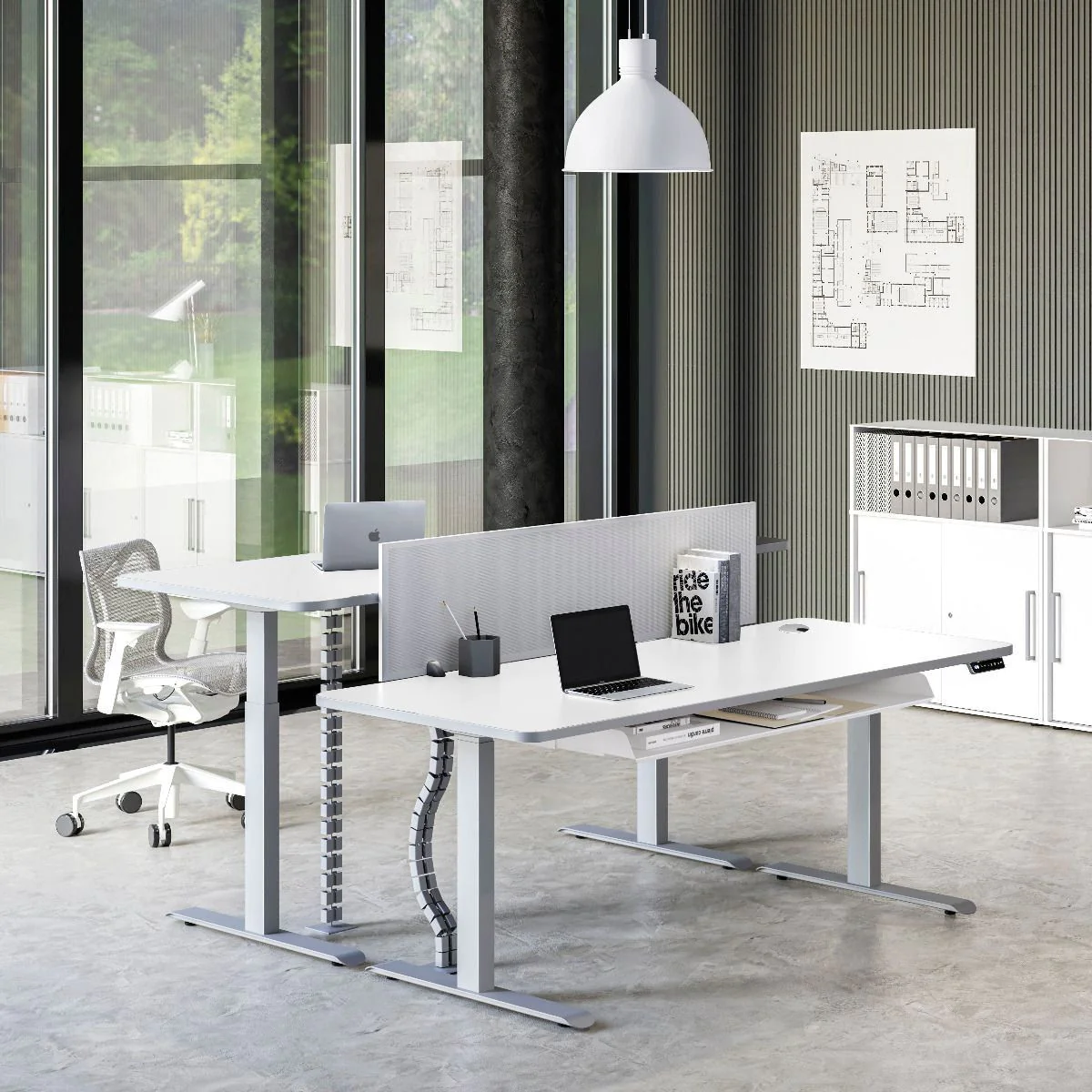 Höhenverstellbarer Schreibtisch Move 3 Premium von Kerkmann - Produktbild 3 von 6