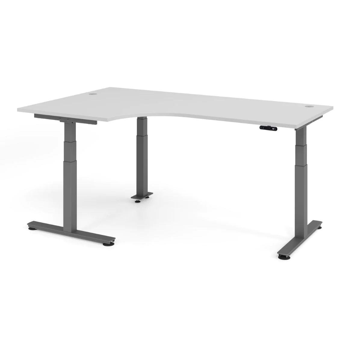Höhenverstellbarer Schreibtisch XDSM Eckform von Hammerbacher - Produktbild 10 von 14