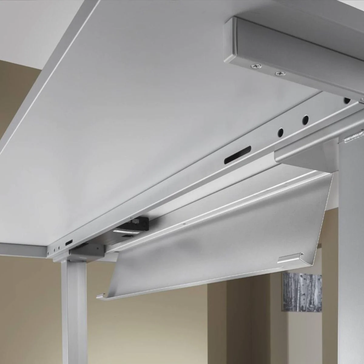 Höhenverstellbarer Schreibtisch XDSMW Eckform von Hammerbacher - Produktbild 8 von 8