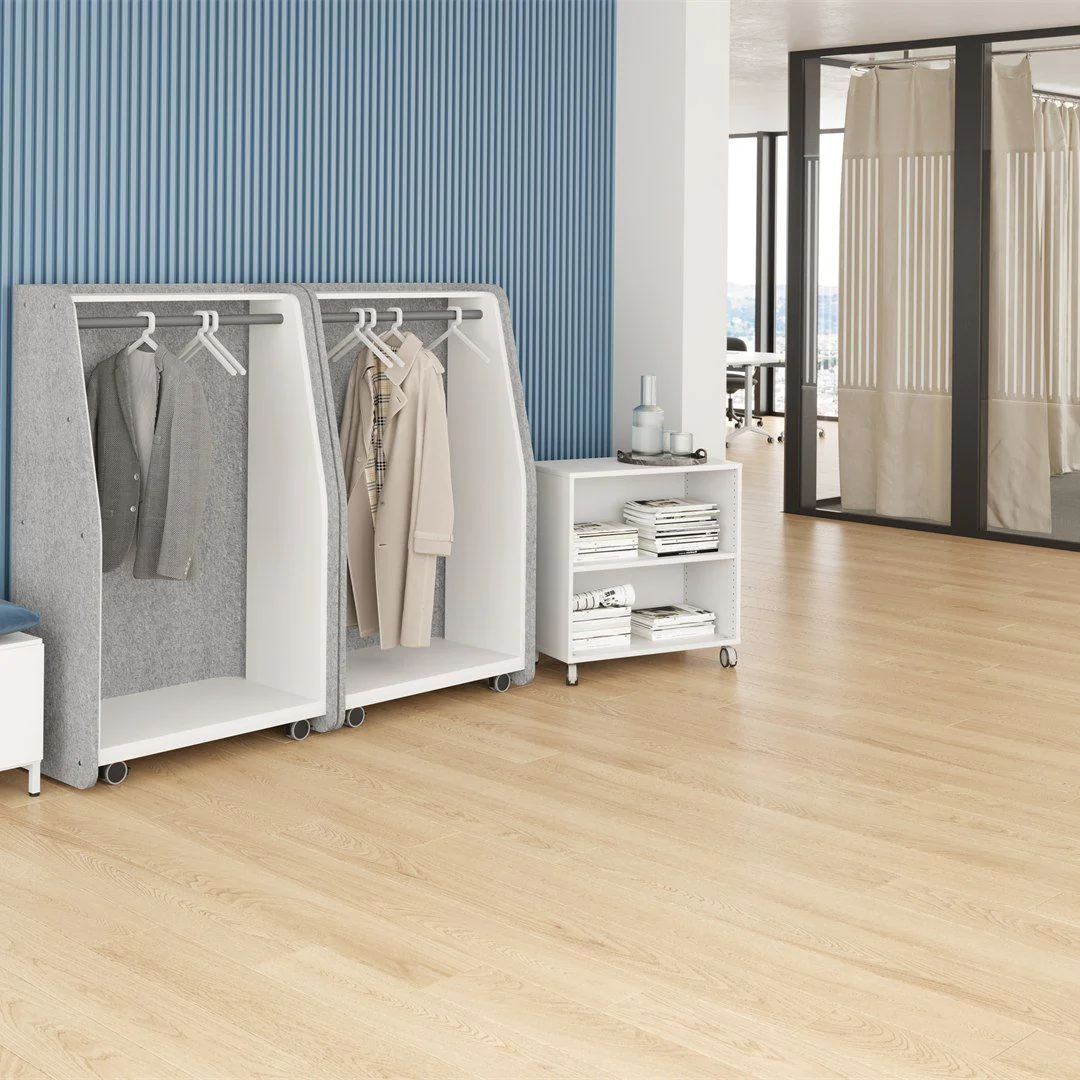 Mobile Garderobe GMA1 mit Akustikeinhausung - HBA-GMA1
