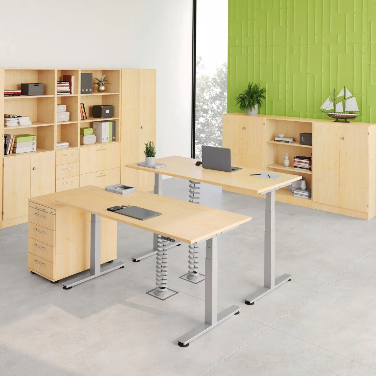 Höhenverstellbarer Schreibtisch XDSM von Hammerbacher - Produktbild 2 von 16