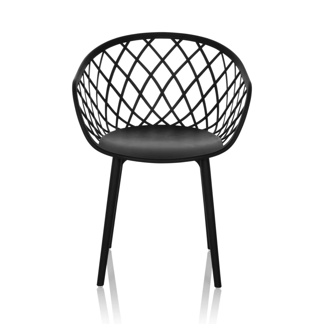 Besucherstuhl Schalenstuhll BEGIO B Kunststoff schwarz - HJH-830124