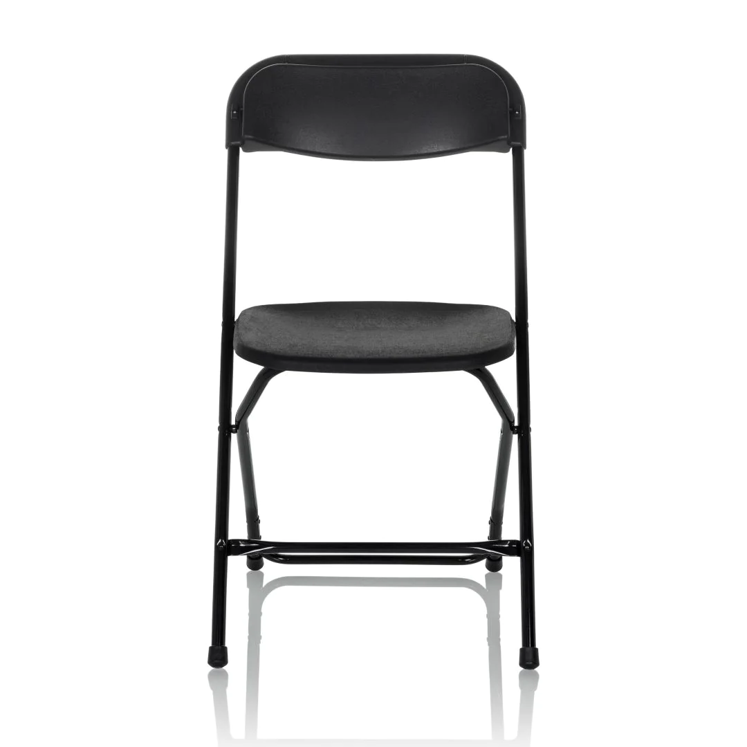 Besucherstuhl Klappstuhl TUDELA XXL B Kunststoff schwarz - HJH-803100