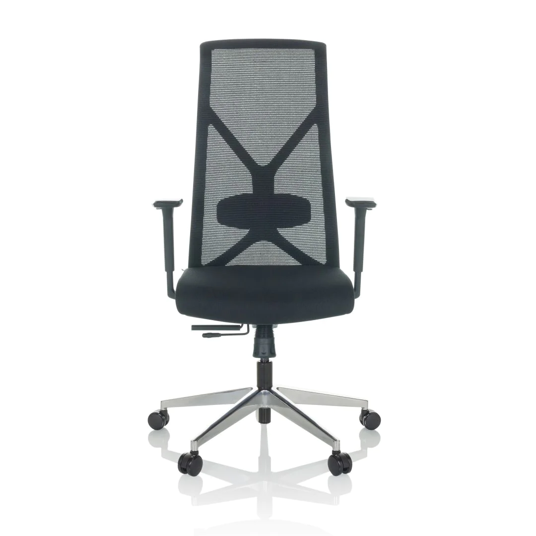 Drehstuhl Bürostuhl AZURRO B Netzstoff Stoff schwarz  - HJH-751014