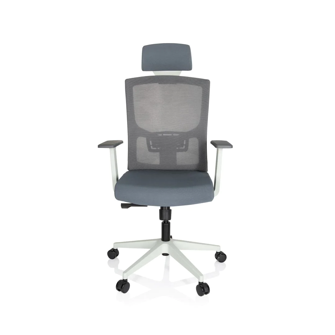 Bürostuhl Drehstuhl CAPTIVO BASE W Stoff Netzstoff grau - HJH-732108
