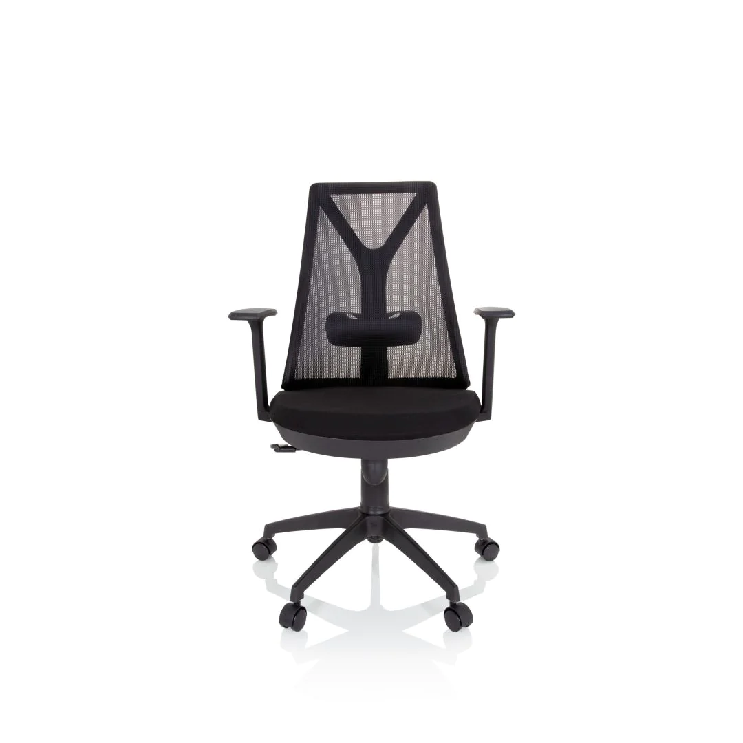 Bürostuhl Drehstuhl FALUN BASIC Netzstoff Stoff schwarz - HJH-661006