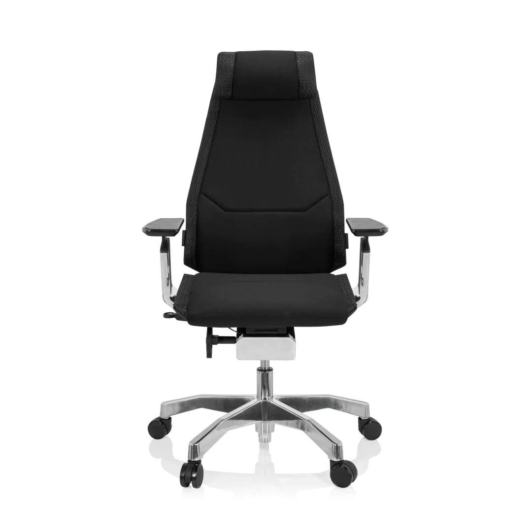 Bürostuhl Drehstuhl GENIDIA PRO Stoff schwarz - HJH-652848