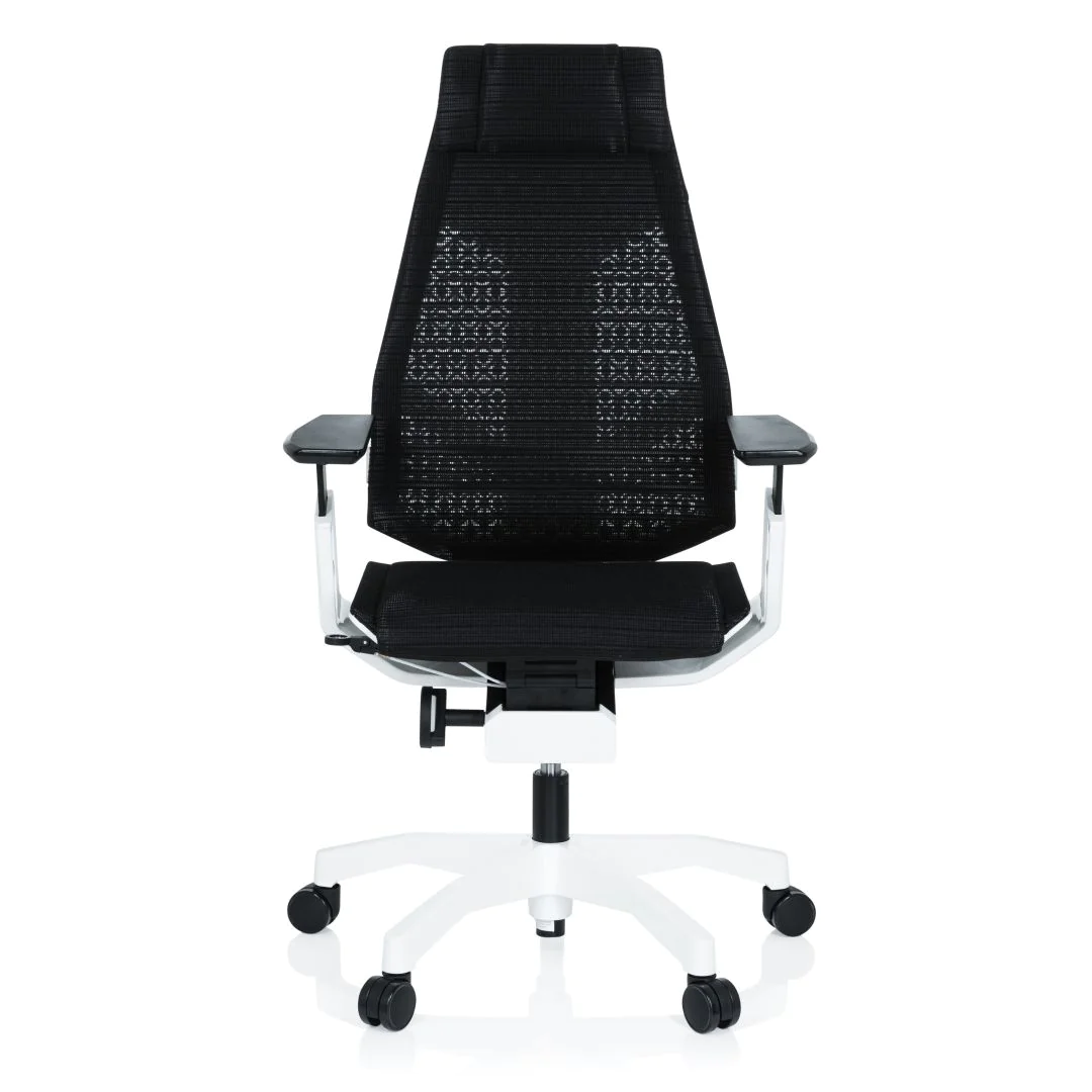 Bürostuhl Drehstuhl GENIDIA PRO WHITE Netzstoff schwarz von HJH - Produktbild 1 von 8