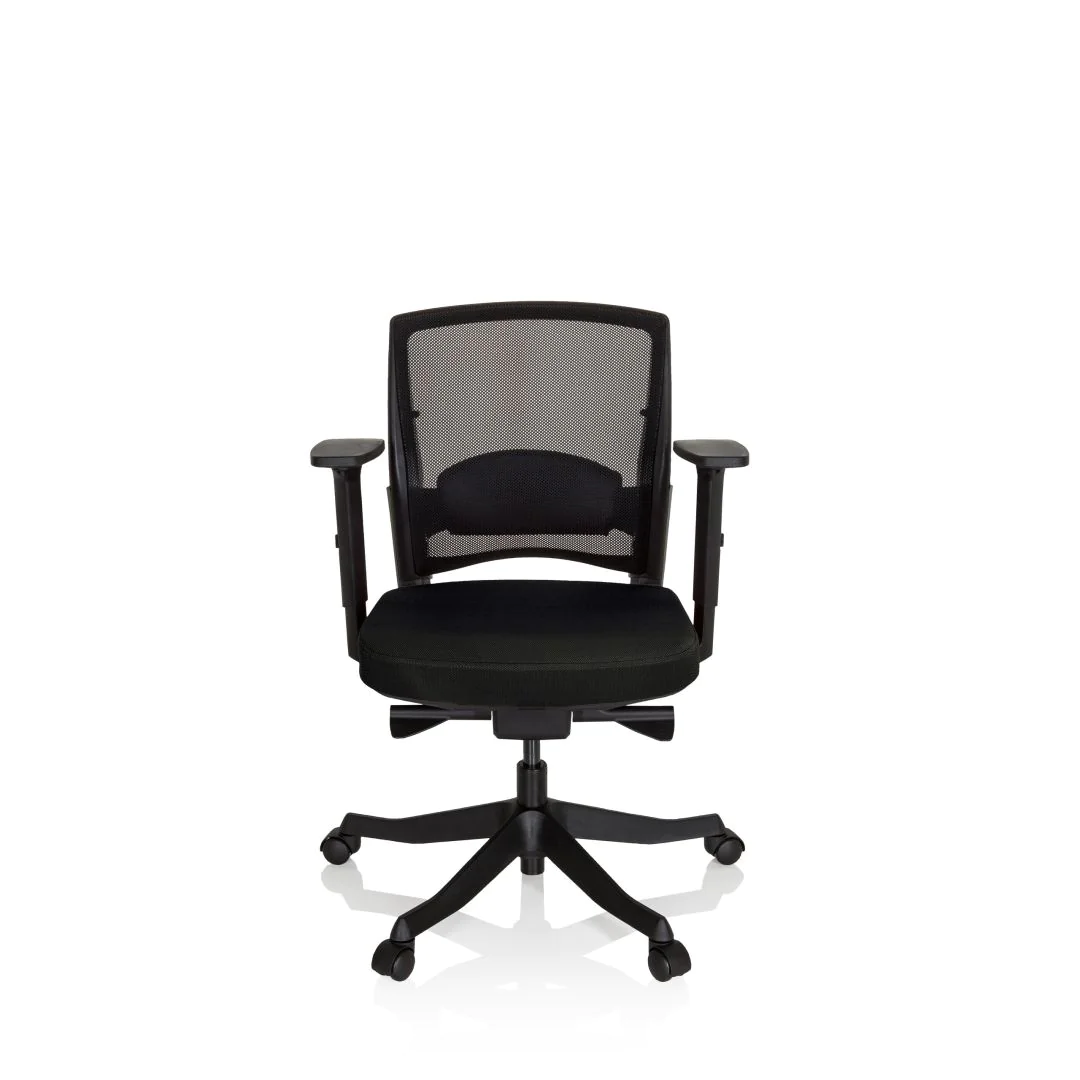 Bürostuhl Drehstuhl IKAST BASE Netzstoff schwarz Stoff schwarz - HJH-640515