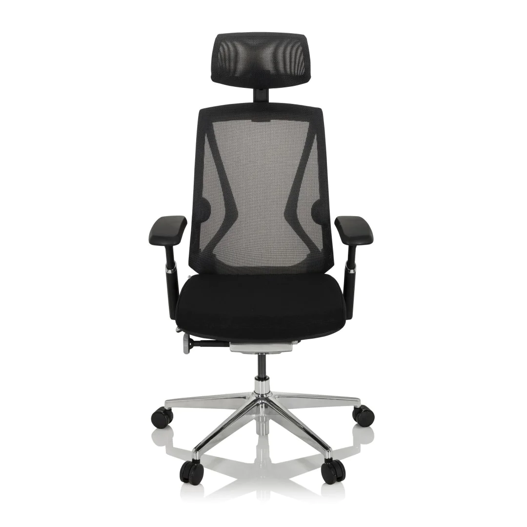 Bürostuhl Drehstuhl INSPERO Netzstoff Stoff schwarz - HJH-657666