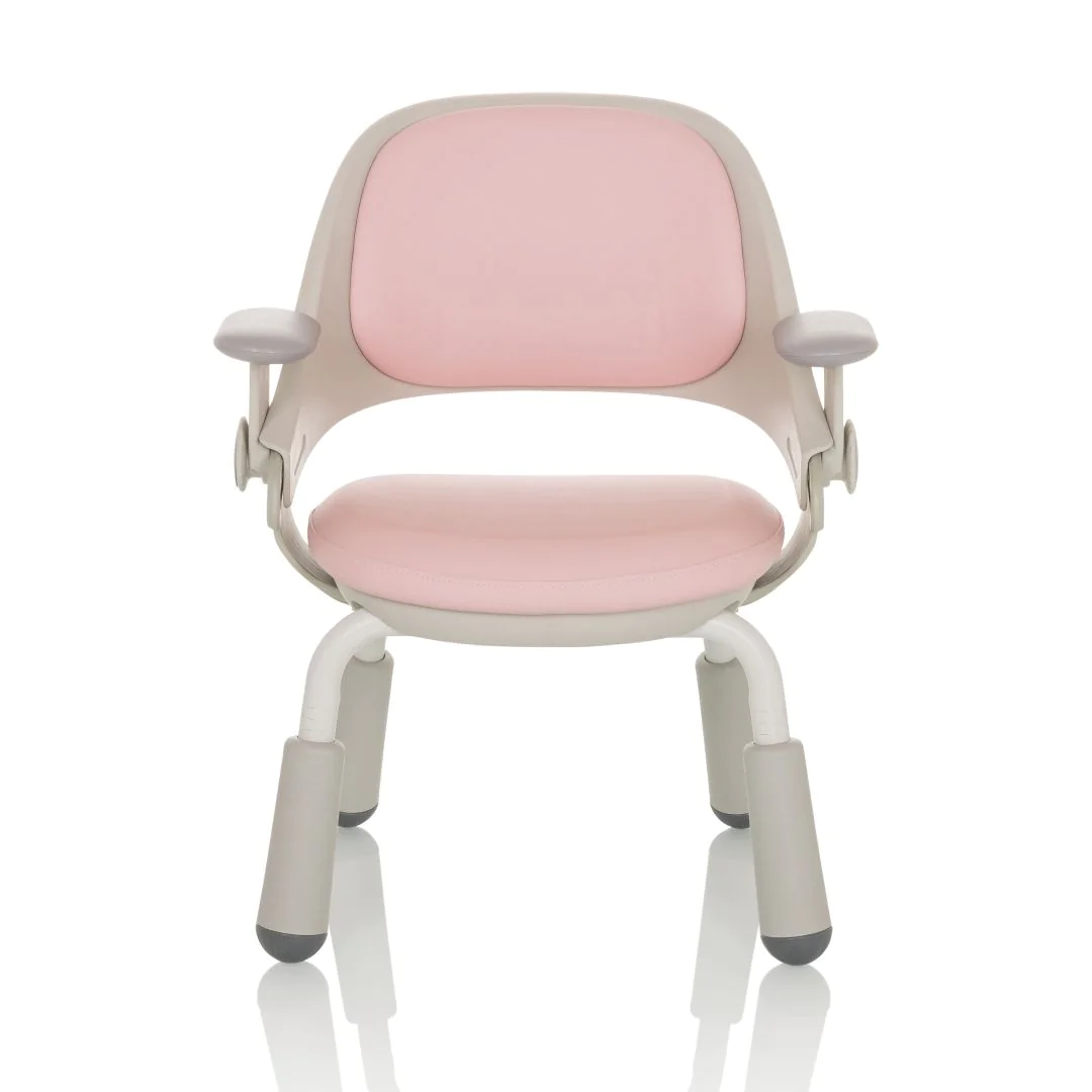 Kinderschreibtischstuhl KID GRO PU mitwachsend - rosa - HJH-653752