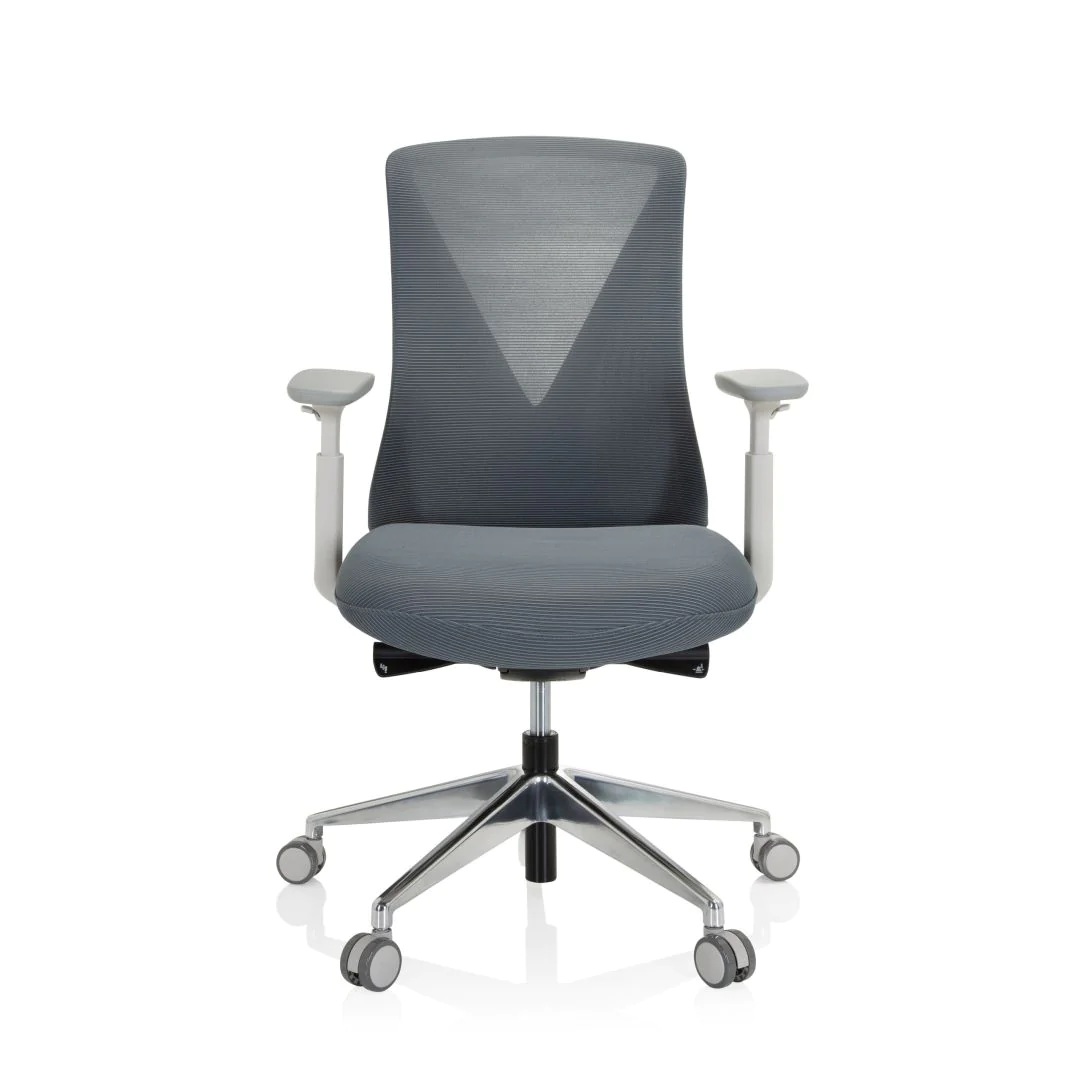 Bürostuhl Drehstuhl PAPIL PRO Netzstoff Stoff grau - HJH-740007