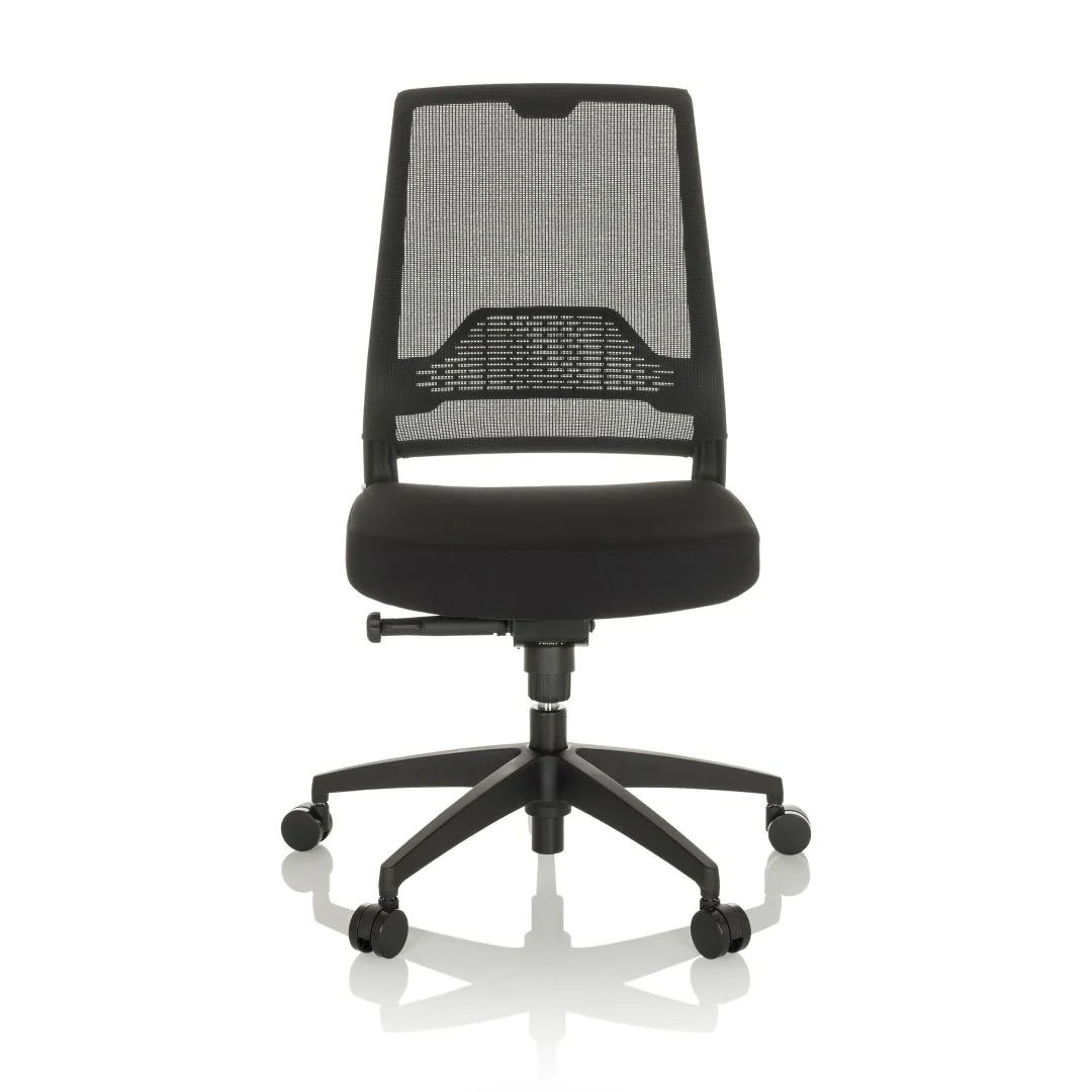 Bürostuhl Drehstuhl PORTO ECO I Sitz Stoff Rücken Netz schwarz - HJH-657668