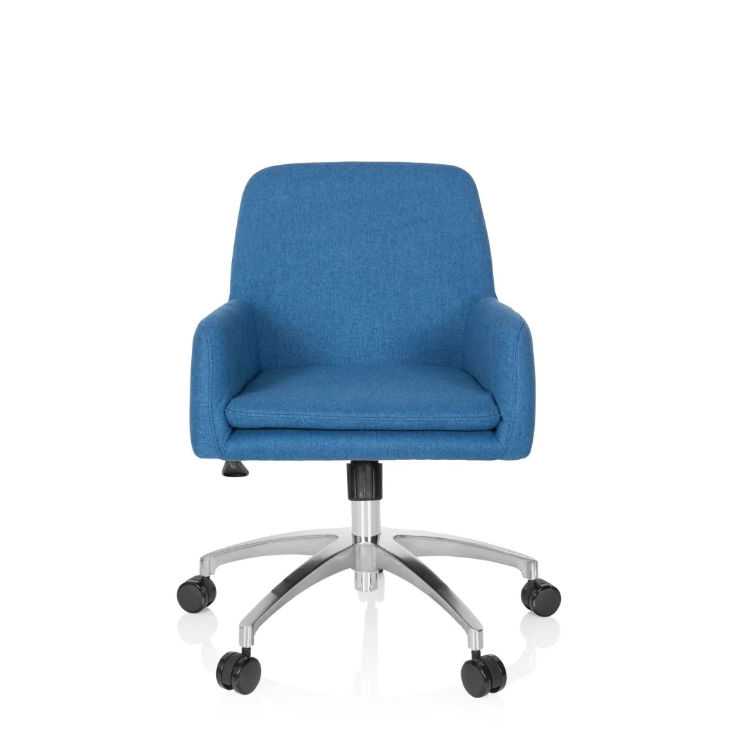 Bürostuhl Drehstuhl SHAKE 400 Stoff blau - HJH-670959