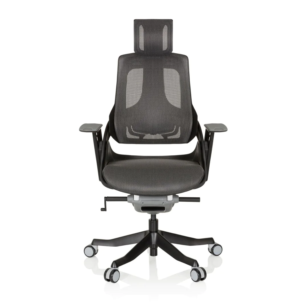 Bürostuhl /Drehstuhl SPEKTRE BLACK Netz grau - HJH-640350