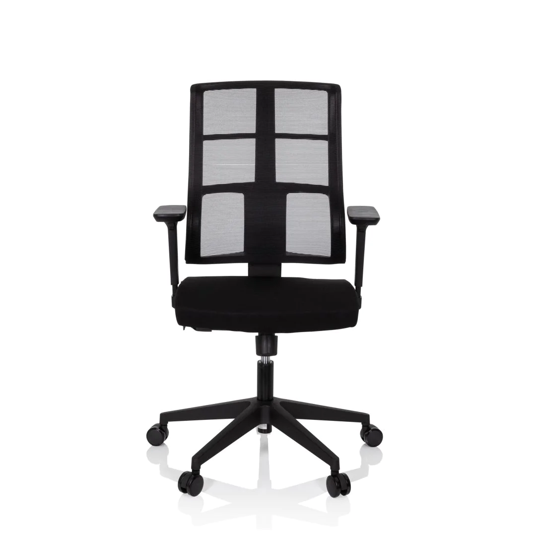 Bürostuhl Drehstuhl SPINIO Netzstoff Stoff schwarz - HJH-810025