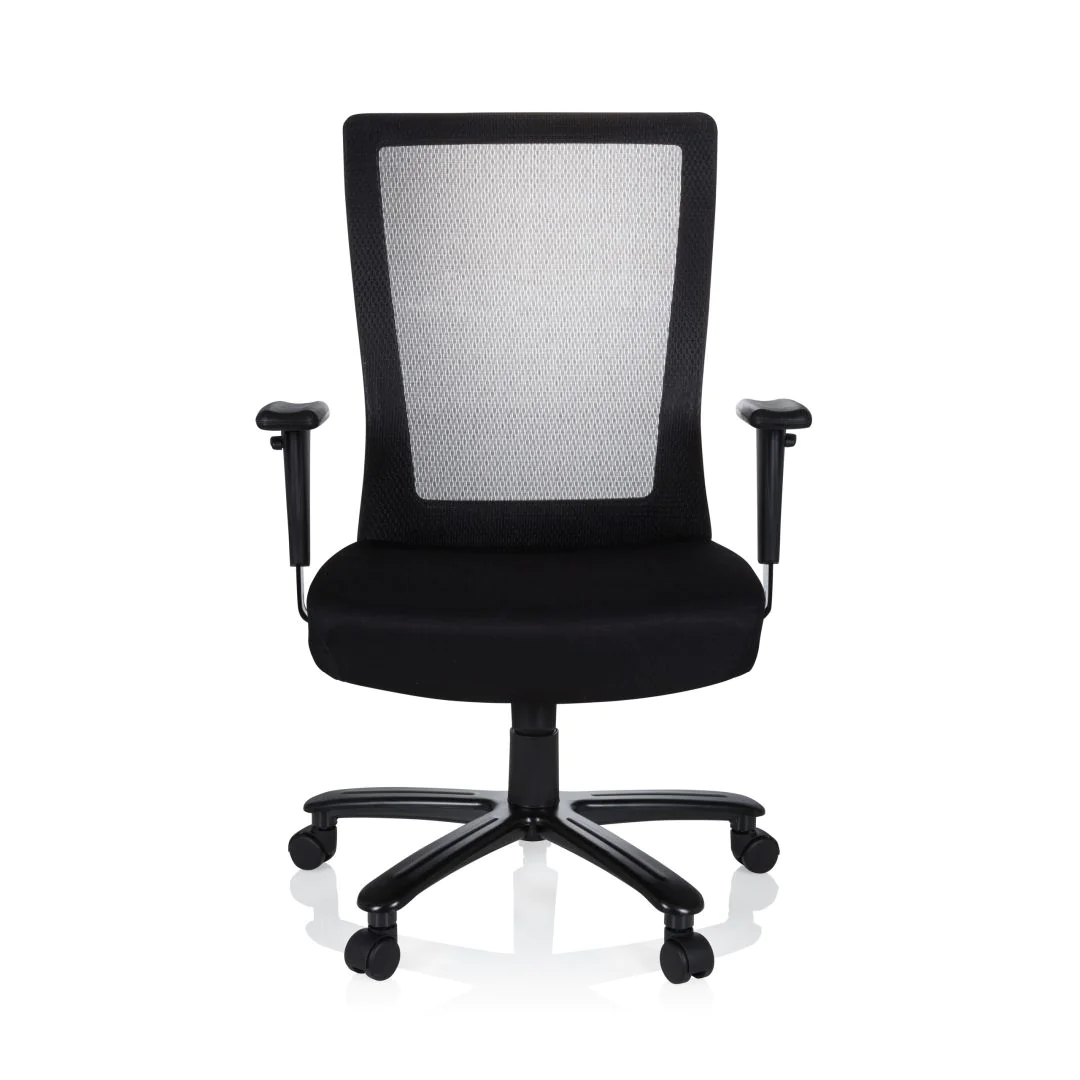 Bürostuhl Drehstuhl XXL EXTENDER Netz Stoff schwarz - HJH-738010