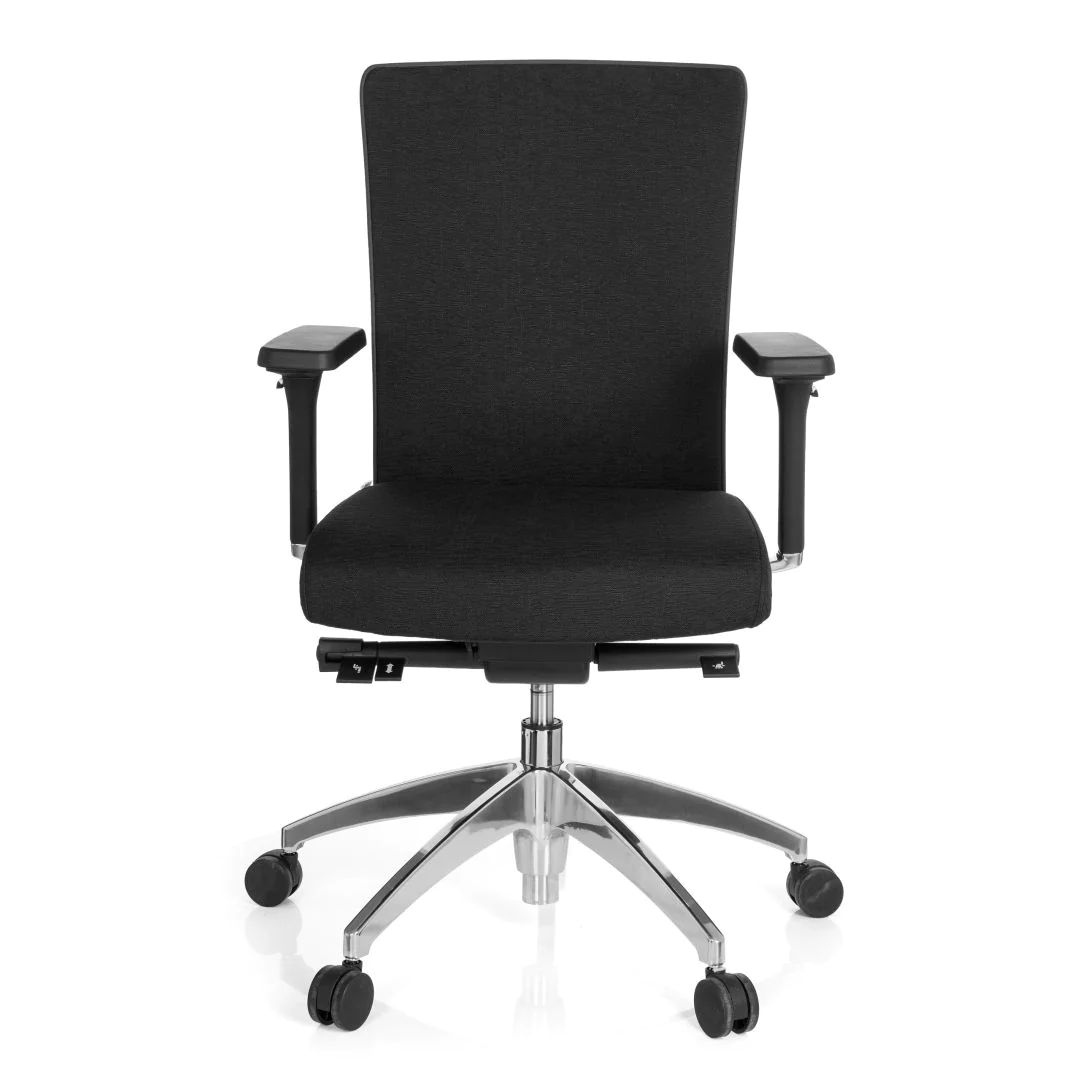 Bürostuhl Chefsessel ASTRA BASE Stoff schwarz - HJH-657411
