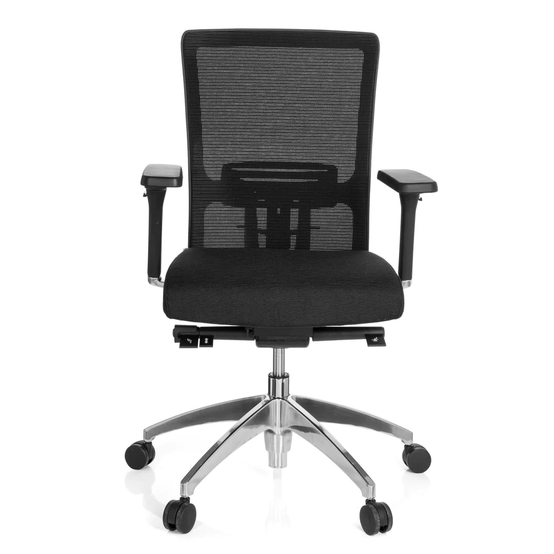 Bürostuhl Chefsessel ASTRA BASE Netz schwarz/schwarz - HJH-657511