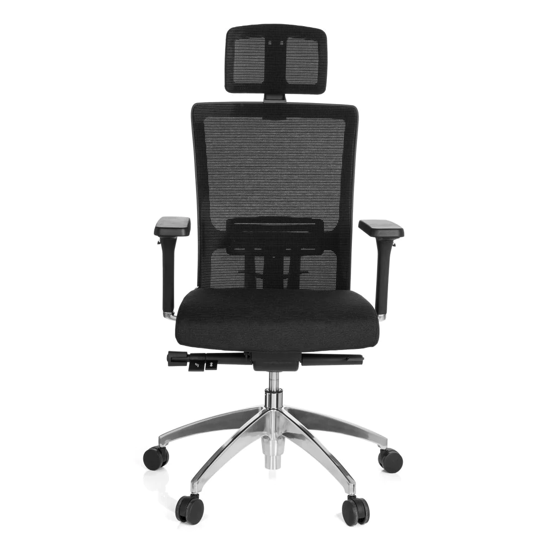 Bürostuhl Chefsessel ASTRA LUX Netz schwarz - HJH-657501