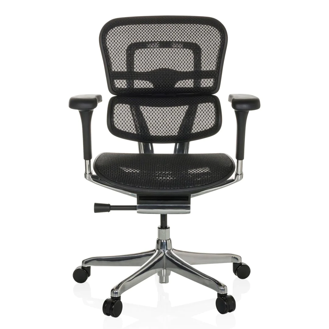 Bürostuhl Chefsessel ERGOHUMAN BASE GEN2 Netzstoff schwarz - HJH-652299