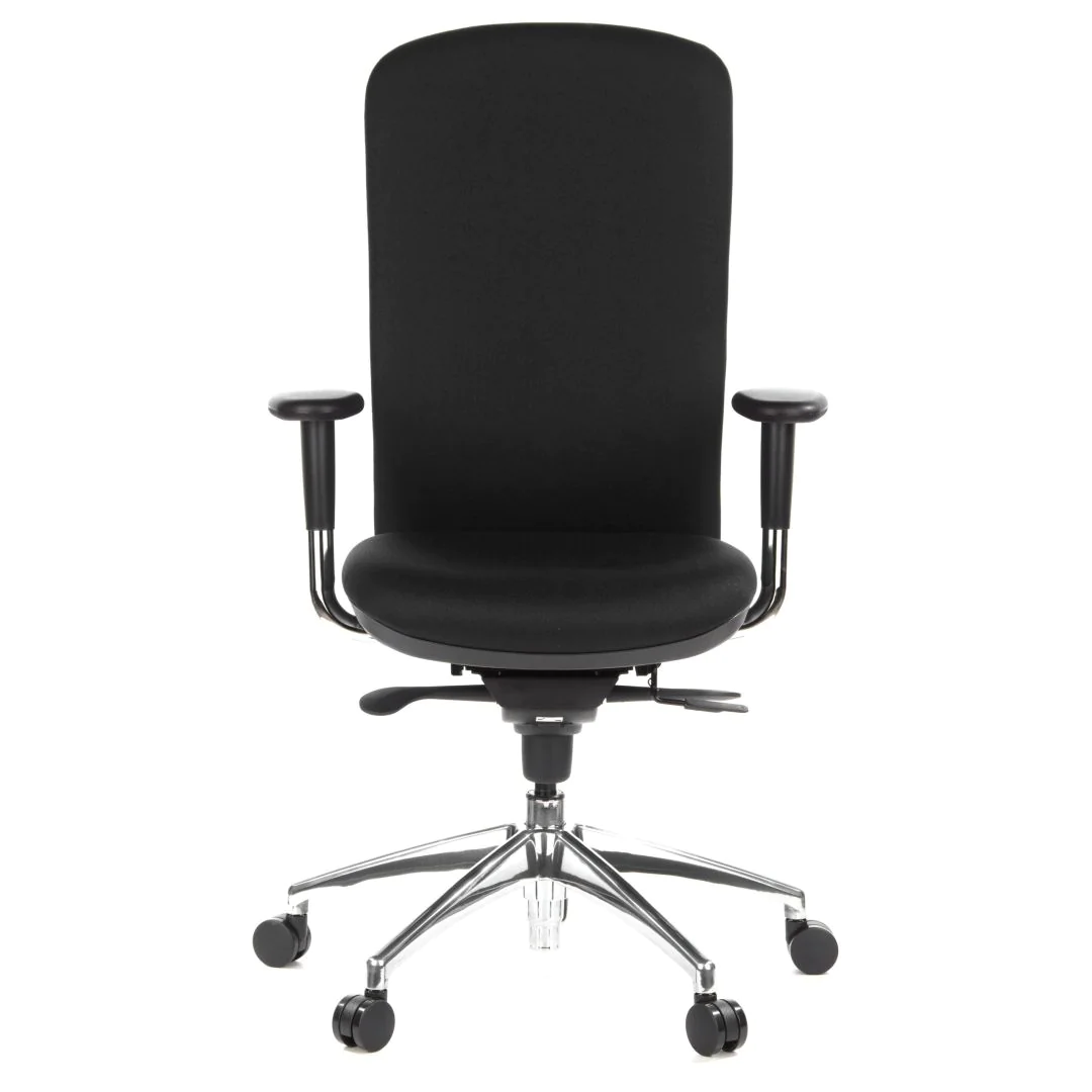 Bürostuhl Chefsessel HIGH-TEC Stoff schwarz - HJH-710400