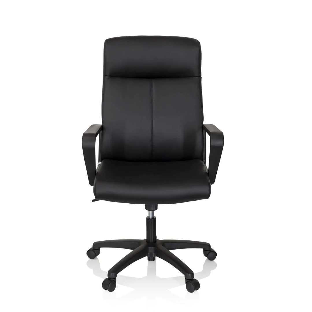 Bürostuhl Chefsessel LISSO Kunstleder schwarz - HJH-738114