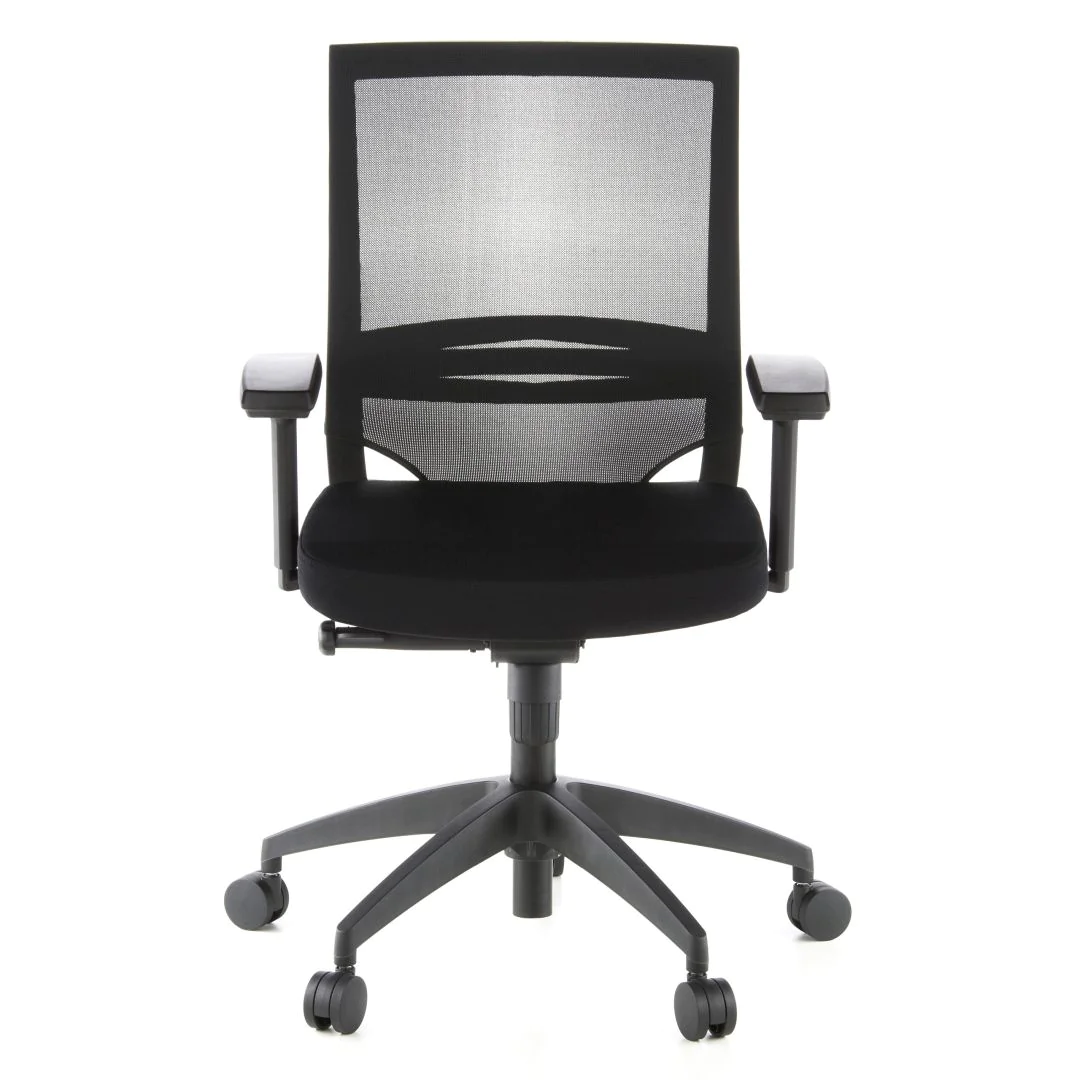 Bürostuhl Chefsessel PORTO BASE Sitz Stoff/Rücken Netz - HJH-PORTO-BASE