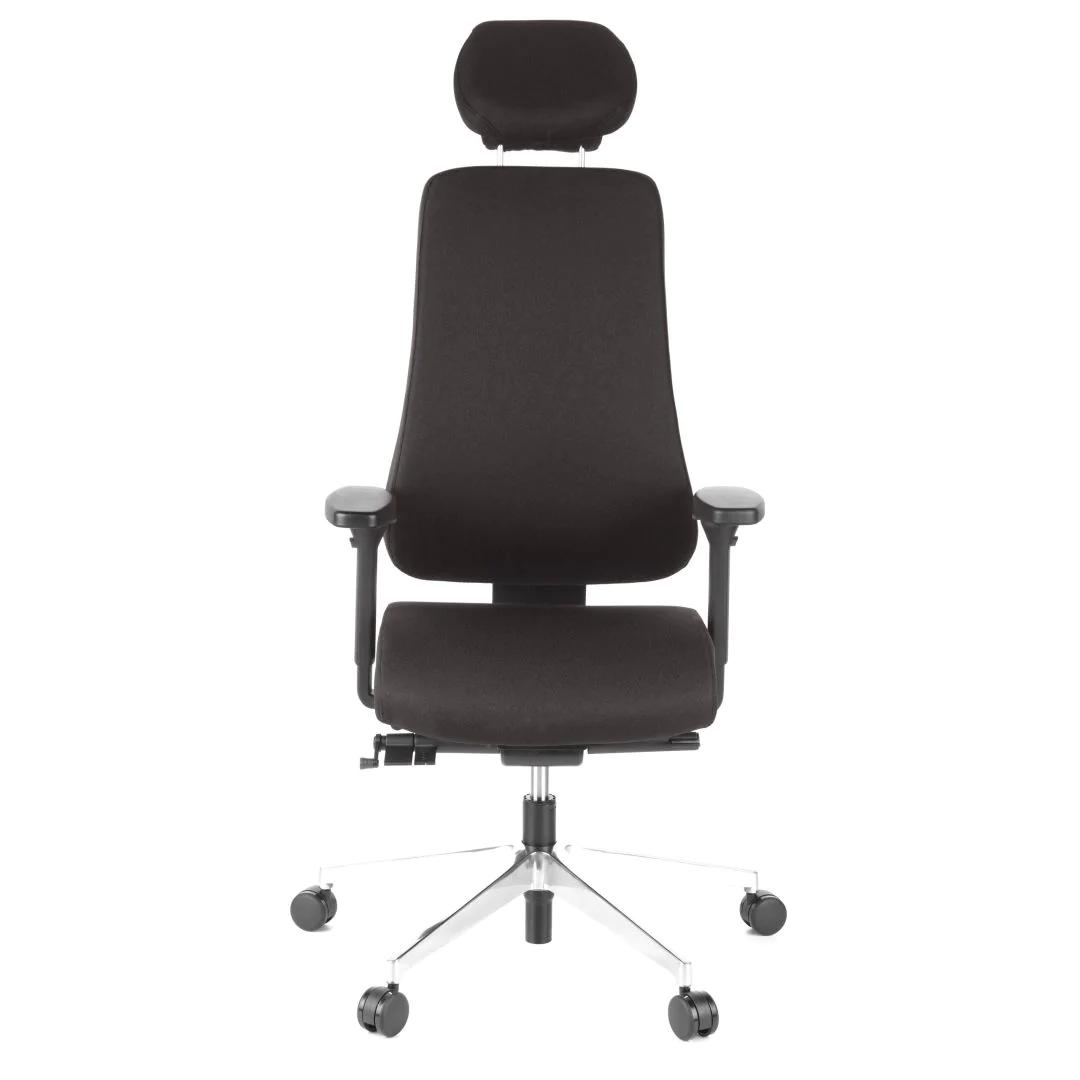 Bürostuhl Chefsessel PRO-TEC 400 Stoff Alu poliert - HJH-PRO-TEC-400