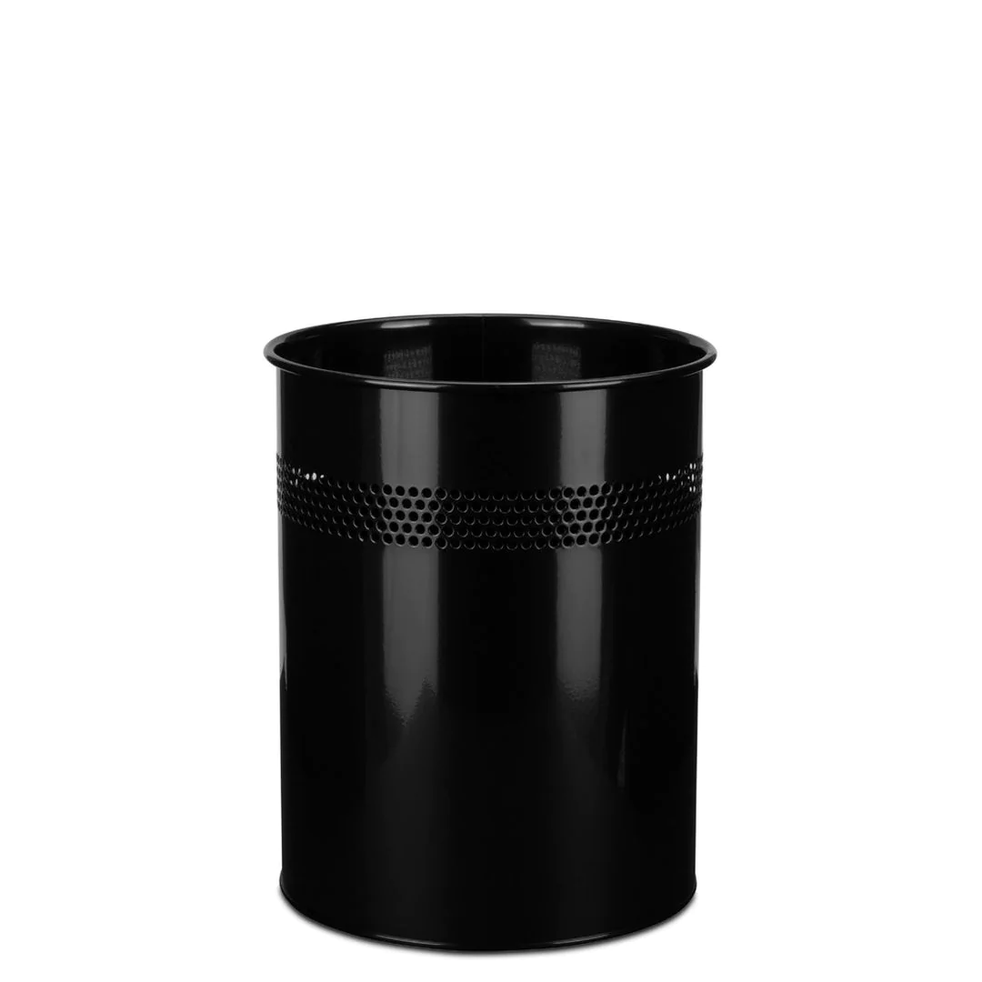 Abfallsammler Mülleimer CLEAN III schwarz von HJH - Produktbild 1 von 4