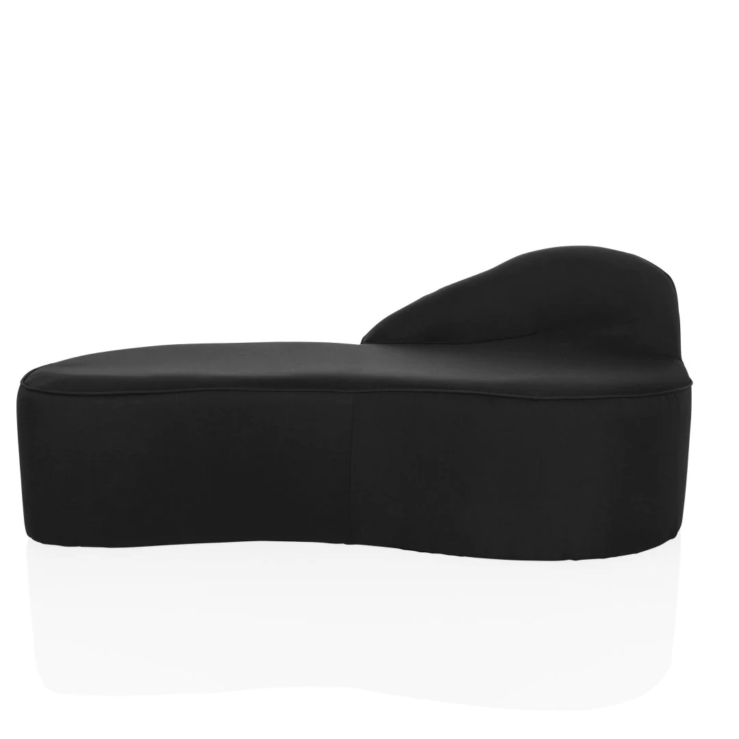Loungesofa Empfangssofa BARACOA Stoff schwarz - HJH-736522