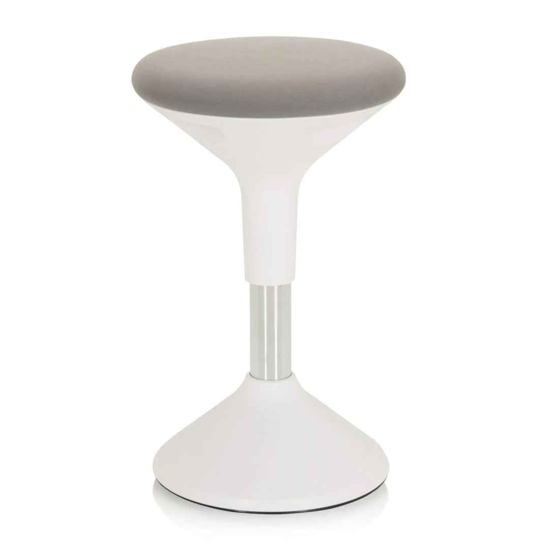 Stehhocker Stehhilfe BALANCE SIT II W Stoff weiß grau - HJH-830095