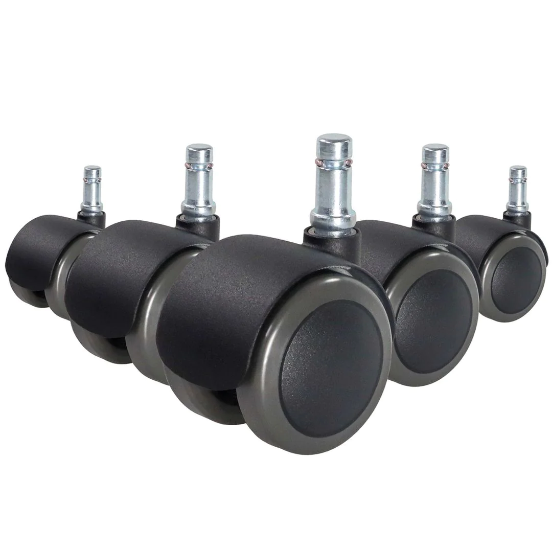 5x Hartbodenrollen ROLO FIX sitzgebremst 10mm 50mm Zinkdruckguss (5er Pack) von HJH - Produktbild 1 von 4