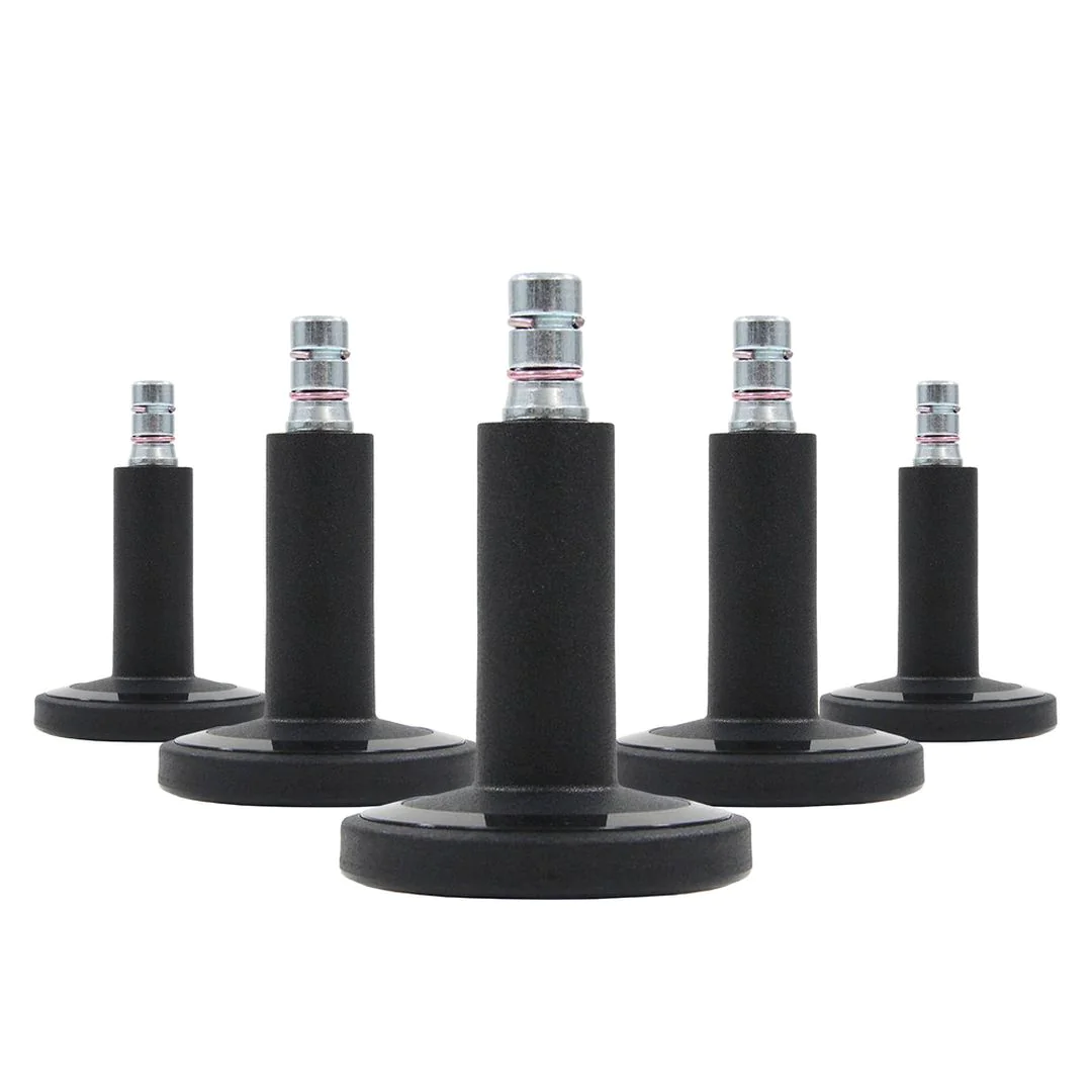 5x Bodengleiter STATO-M Stift 11 mm 60 mm Standfüße schwarz (5er Pack) von HJH - Produktbild 1 von 5