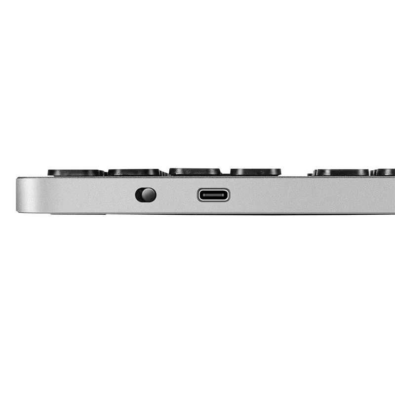 Kabellose Multi-Device-Tastatur BT 5.0 Aluminium Grau von LogiLink - Produktbild 2 von 8