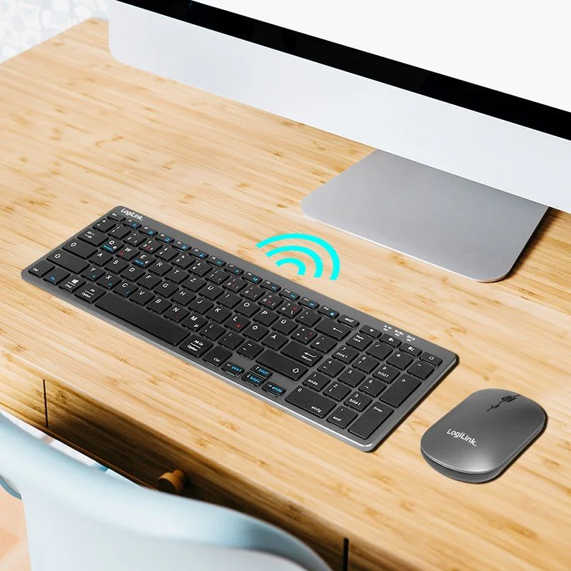 2,4 GHz Funk & BT 5.0 Dual-Mode Tastatur & Maus Set von LogiLink - Produktbild 5 von 9