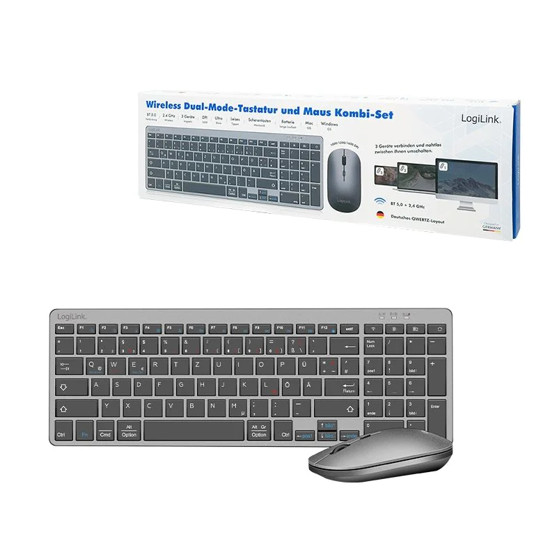 2,4 GHz Funk & BT 5.0 Dual-Mode Tastatur & Maus Set von LogiLink - Produktbild 9 von 9