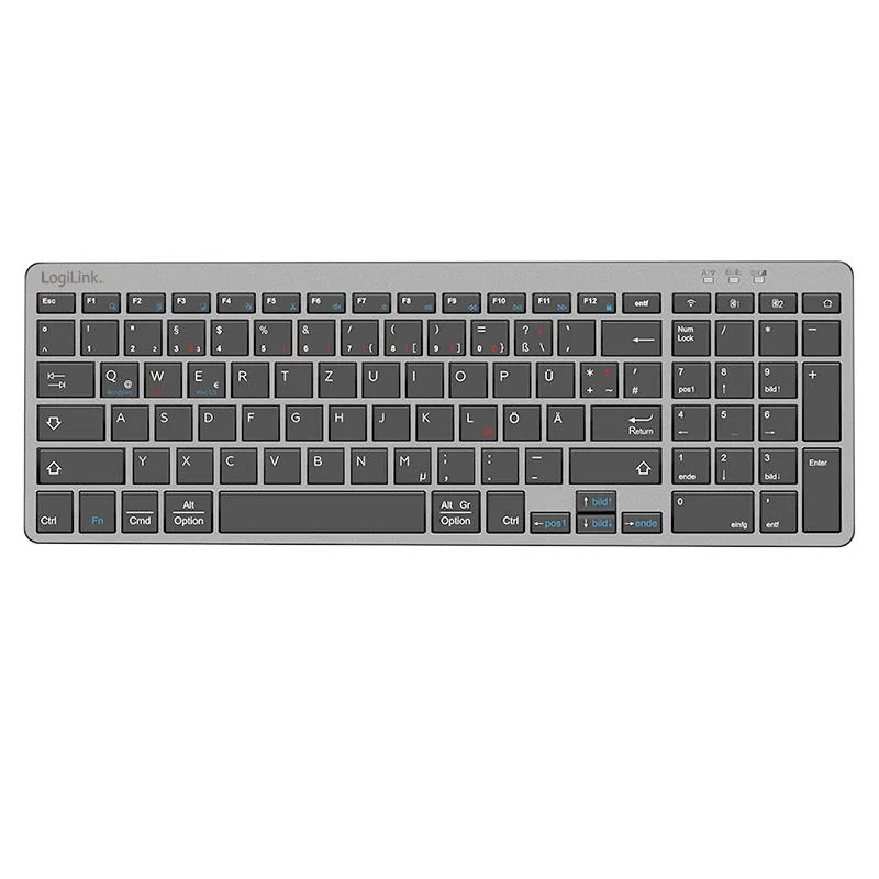 2,4 GHz Funk & BT 5.0 Dual-Mode Tastatur & Maus Set von LogiLink - Produktbild 2 von 9