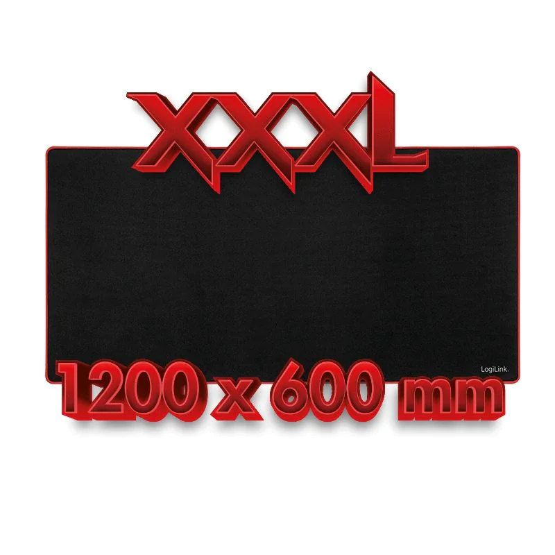 XXXL Gaming Mauspad 120x60x0,3 cm schwarz von LogiLink - Produktbild 5 von 7