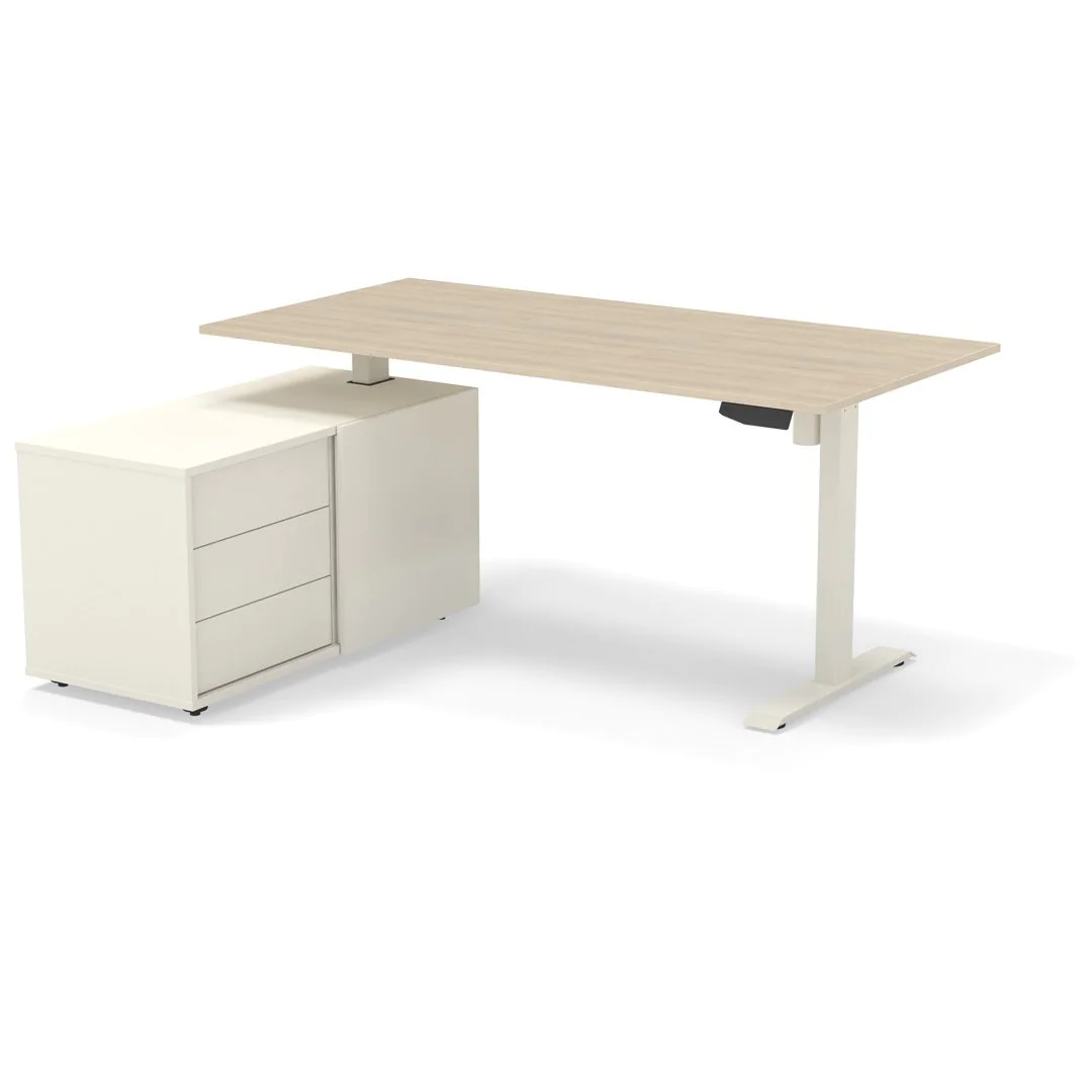 Höhenverstellbarer Schreibtisch Move 1 mit Sideboard von Kerkmann - Produktbild 6 von 9