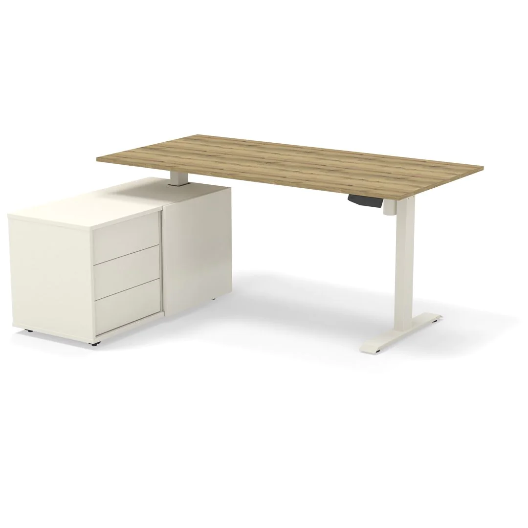 Höhenverstellbarer Schreibtisch Move 1 mit Sideboard von Kerkmann - Produktbild 5 von 9