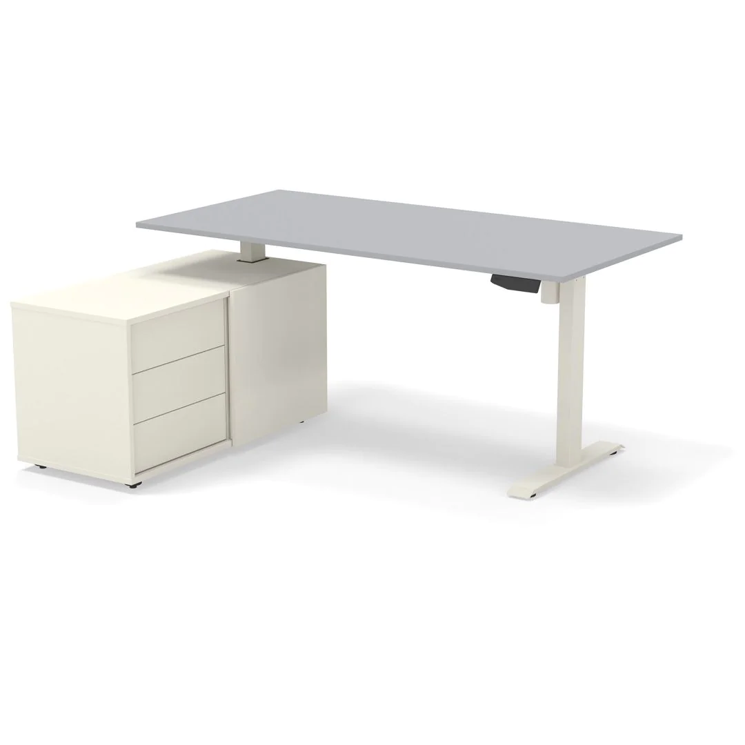 Höhenverstellbarer Schreibtisch Move 1 mit Sideboard von Kerkmann - Produktbild 8 von 9