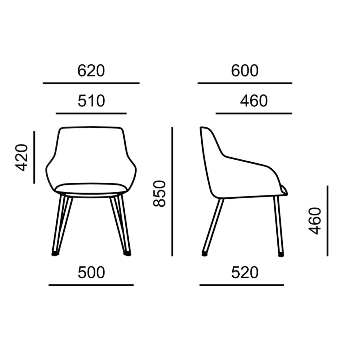 Konferenzstuhl Kloe 5300 4F von RIM - Produktbild 4 von 5