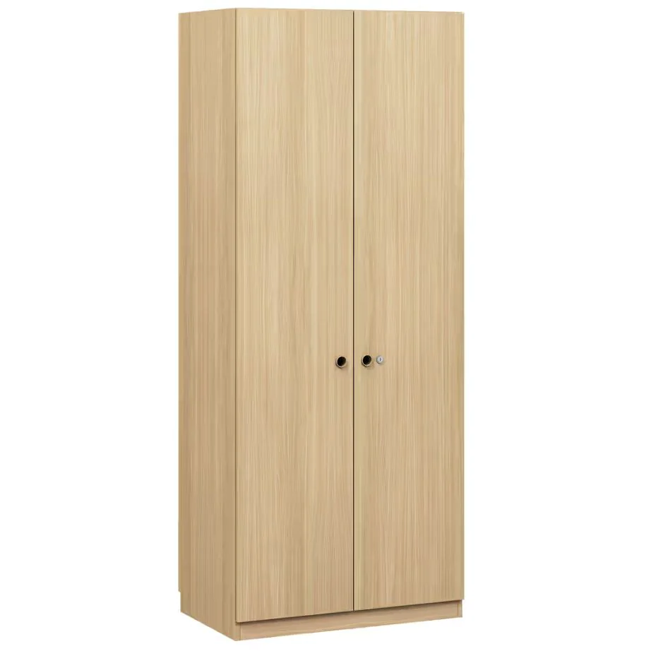 Kleiderschrank Pren Kleiderschrank mit Flügeltüren, Kleiderstange, Hutboden und Schuhfach - BIS-PNW08192S