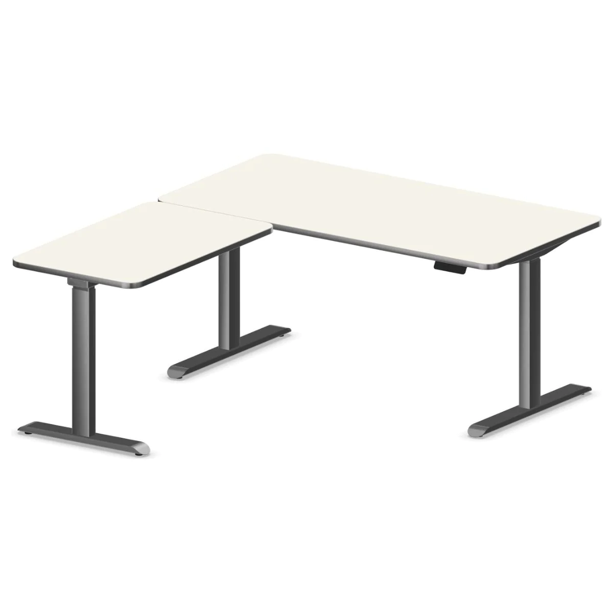 Höhenverstellbarer Schreibtisch Move 3 Premium Eckform von Kerkmann - Produktbild 2 von 6